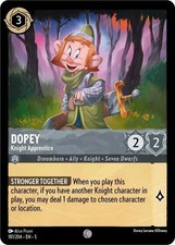 Dopey - Knight Apprentice 181/204 COLD FOIL Shimmering Skies Disney Lorcana