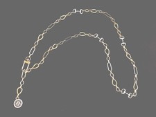 Anne Klein Lion Logo Gold And Silver Tone Chain Belt 45  