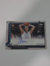 2025 Topps NBA Chrome Liam McNeely Auto TCAR-LM Charlotte Hornets