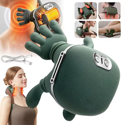 4D Elektrisches Massagegerät für Nacken, Schultern, Rücken & Taille   3 level