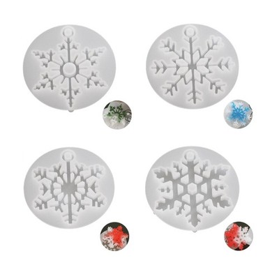 Sturdy Silicone Snowflake Molds for Jewelry Making Epoxy Resin Pendant Crafting