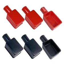 6 Pcs Battery Terminal Cover, Battery Terminal Protector Cover, Battery 