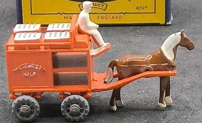 Vintage Matchbox Moko Lesney No. 7 Horse Drawn Milk Float GMW with