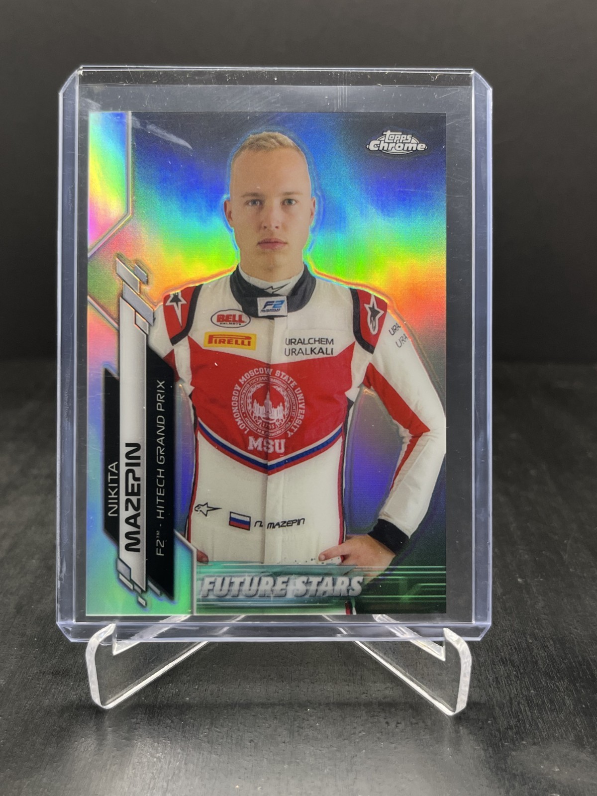2020 Topps Chrome Formula 1 F1 Nikita Mazepin Future Stars Refractor #57