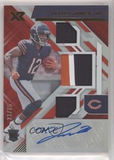 2022 Panini XR Rookie Triple Swatch Auto Red 23/75 Velus Jones Jr #230 Auto s1i