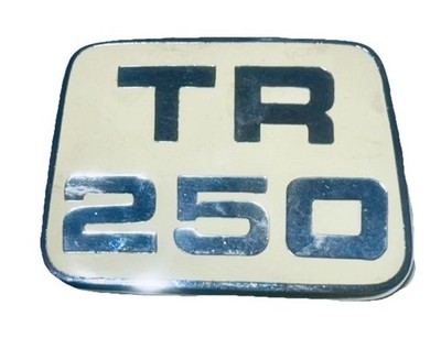 OEM Triumph TR250 Bonnet Badge Emblem 622278 Enamel Chrome 1967-68