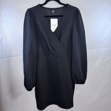 SHEIN Black Long Sleeve Mini Dress Size Large NWT