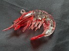 Glass & Plastic Sea Life Hanging Ornaments Dolphin Fish Shrimp Lot Of 4 — photo 3