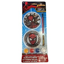 Marvel Spider-Man 2 SUN CATCHERS DIY ART KIT With Paint Brush New Sealed