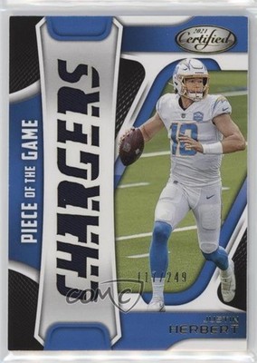 2021 Certified Piece of the Game Relics 117/249 Justin Herbert #POG-JUH 1np9