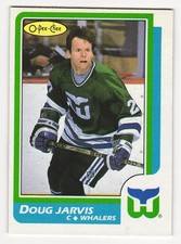 1986-87 O-Pee-Chee Doug Jarvis #28 Whalers