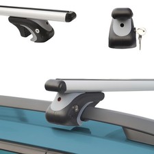 Für Mercedes GLE W166 15-19 Silber Alu Dachträger Relingträger Offene Dachreling