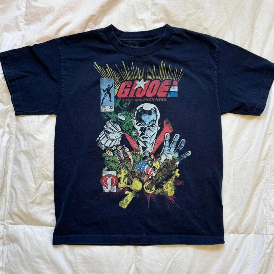 gap Gi joe comic book graphic tee boys large navy blue short sleeve casual - Image 2 of 4
