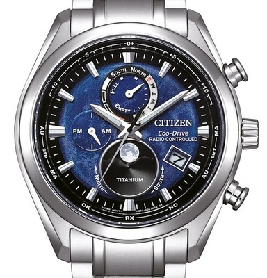 Citizen Tsuki-yomi SuperTitanium Eco-Drive SOLAR FUNKUHR m. Mondphase BY1010-81L