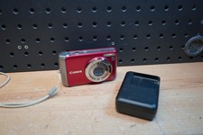  M Canon PowerShot A3100 IS 12.1MP Digital Camera - Red - Tested W/Charger