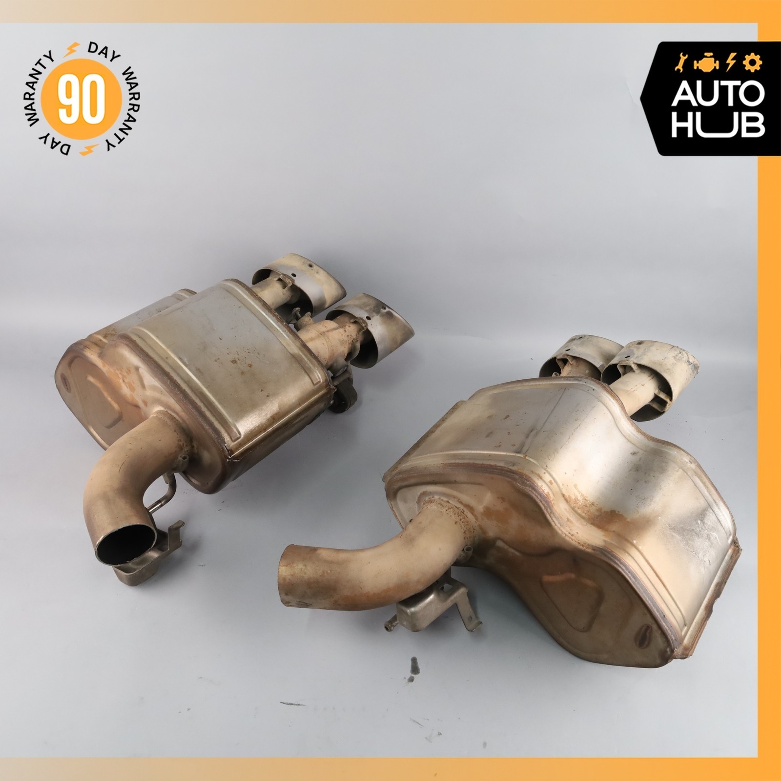 14-18 Maserati Ghibli S Q4 M157 Exhaust Muffler Set 670030855 OEM