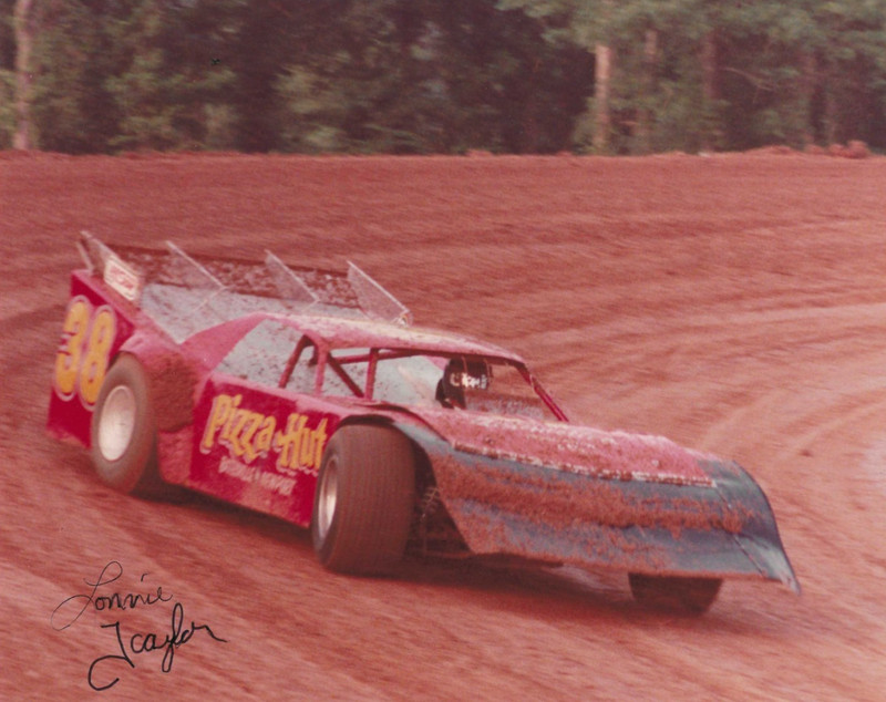 Autographed Lonni Taylor Dirt Stock Car  Racing Photograph