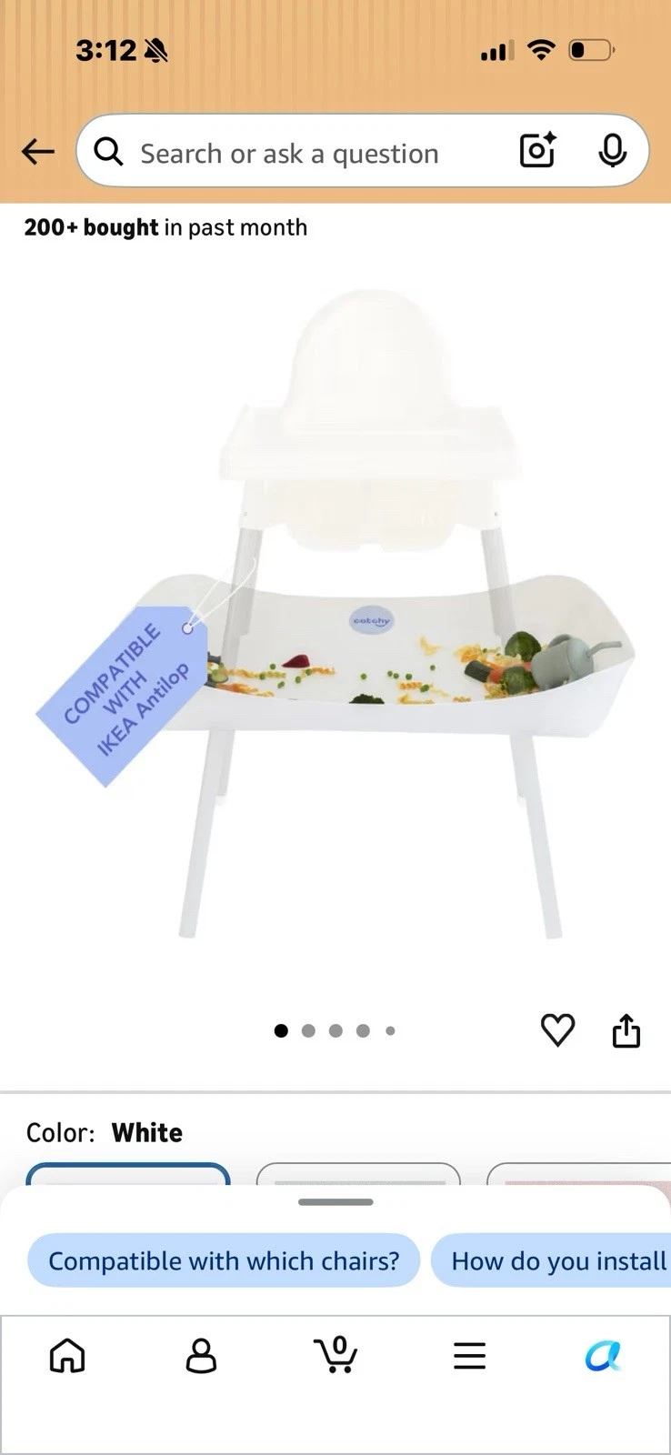 Catchy Food Catcher For ikea High Chair
Opens in a new window or tab