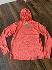 NEW Patagonia Kids Capilene Silkweight Hoody Size Large 12 Coho Coral