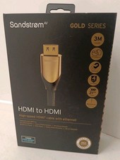 Sandstrom High Speed HDMI to HDMI Cable With Ethernet Gold Series 