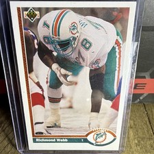 Upper Deck 1990 Richmond Webb Rookie #381 Miami Dolphins Football Card. rookie card picture
