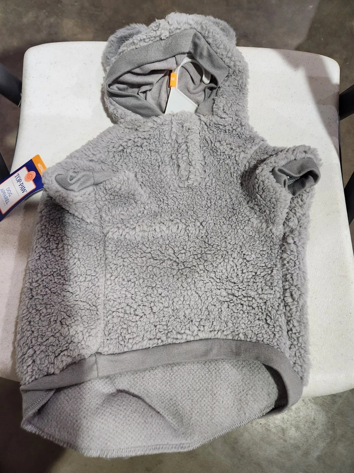 Sudadera con Capucha Top Paw Dog Sherpa - Suéter Oso de Peluche Perro - Lindo con Orejas - Talla Pequeña Foto 2 de 2