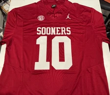 John Mateer Oklahoma Sooners Football Jersey Red Stitched