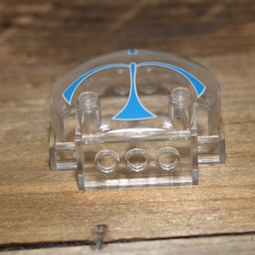 LEGO Star Wars Windscreen 3x6x5 Bubble with SW Blue Forcefield Pattern 30366px1