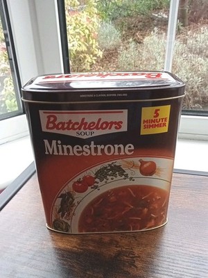 Seltene Vintage Bachelor Minestrone Suppendose