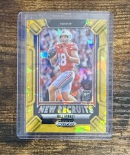 2025 Panini Prizm Draft Picks - New Recruits Will Howard #8 Gold Ice Prizm (RC)
