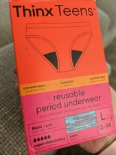 Thinx Teen Period Underwear Size Large 13/14 Super Absorbency