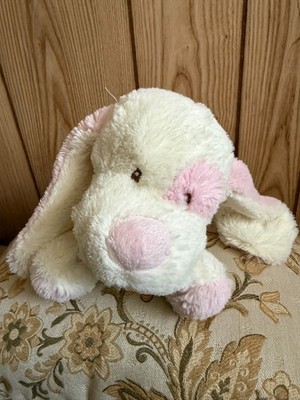 People Pals Pink and White Puppy Plush 11''