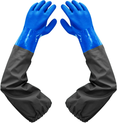 #ad PVC Chemical Resistant Long Rubber Heavy Duty Waterproof Gloves for Chemical a $24.99