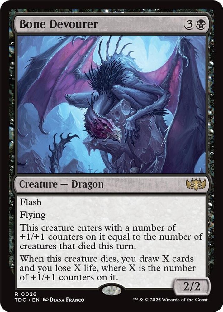 Magic Commander: Tarkir: Dragonstorm Bone Devourer [TDC - 26]