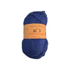 Skein JubileeYarn Minnesota Yarn 10S/3 Cotton Select, 208 Dynasty Blue 80 Yards