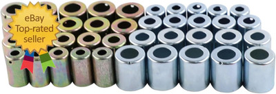 40PCS Hose Ferrule Set #6#8#10#12 Size Color Zinc Coating and Blue White Zinc