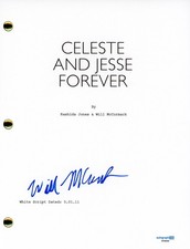 Will McCormack "Celeste And Jesse Forever" Signed Full Movie Script Writer ACOA