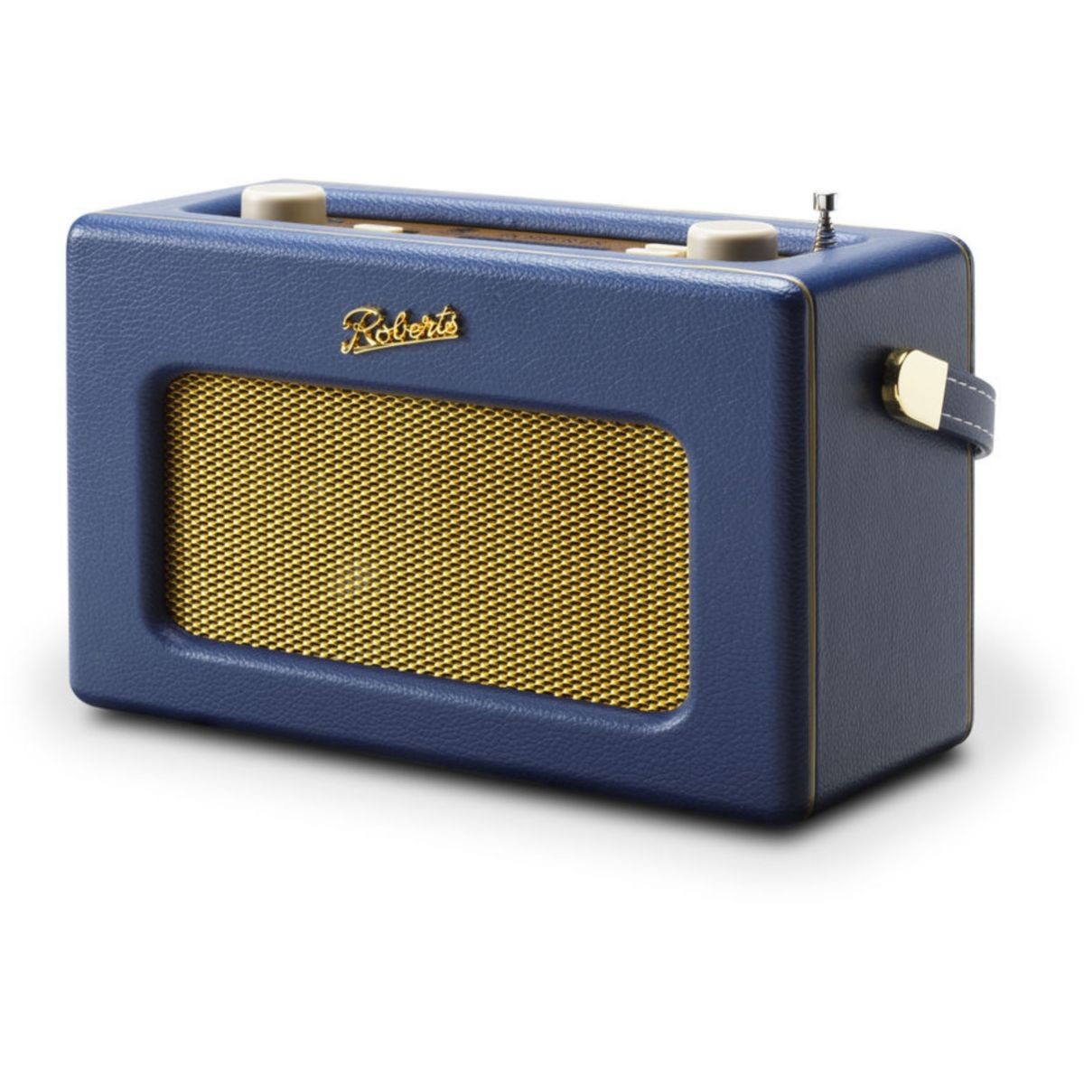 Radio internet ROBERTS REVIVAL ISTREAM3L BLEU MINUIT en bois et cuir acoustique