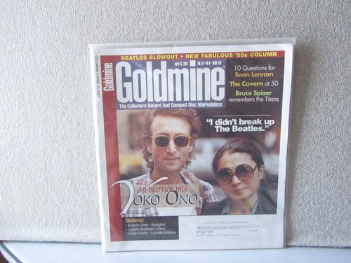 LENNON,JOHN & YOKO ONO On GOLDMINE Mag # 697 From 2007...M- - 第 1/1 張圖片