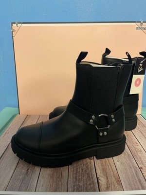 Art Class Kids Crosby Harness Moto Boots - Black