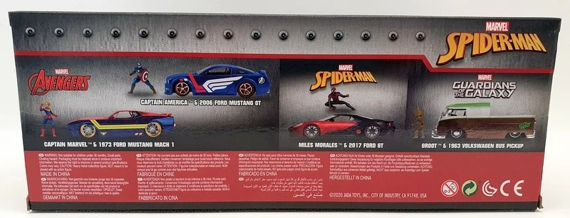 Jada 1/24 Scale 31190 - Spider-Man Spiderman 2017 Ford GT - Miles Morales - Image 2 of 2