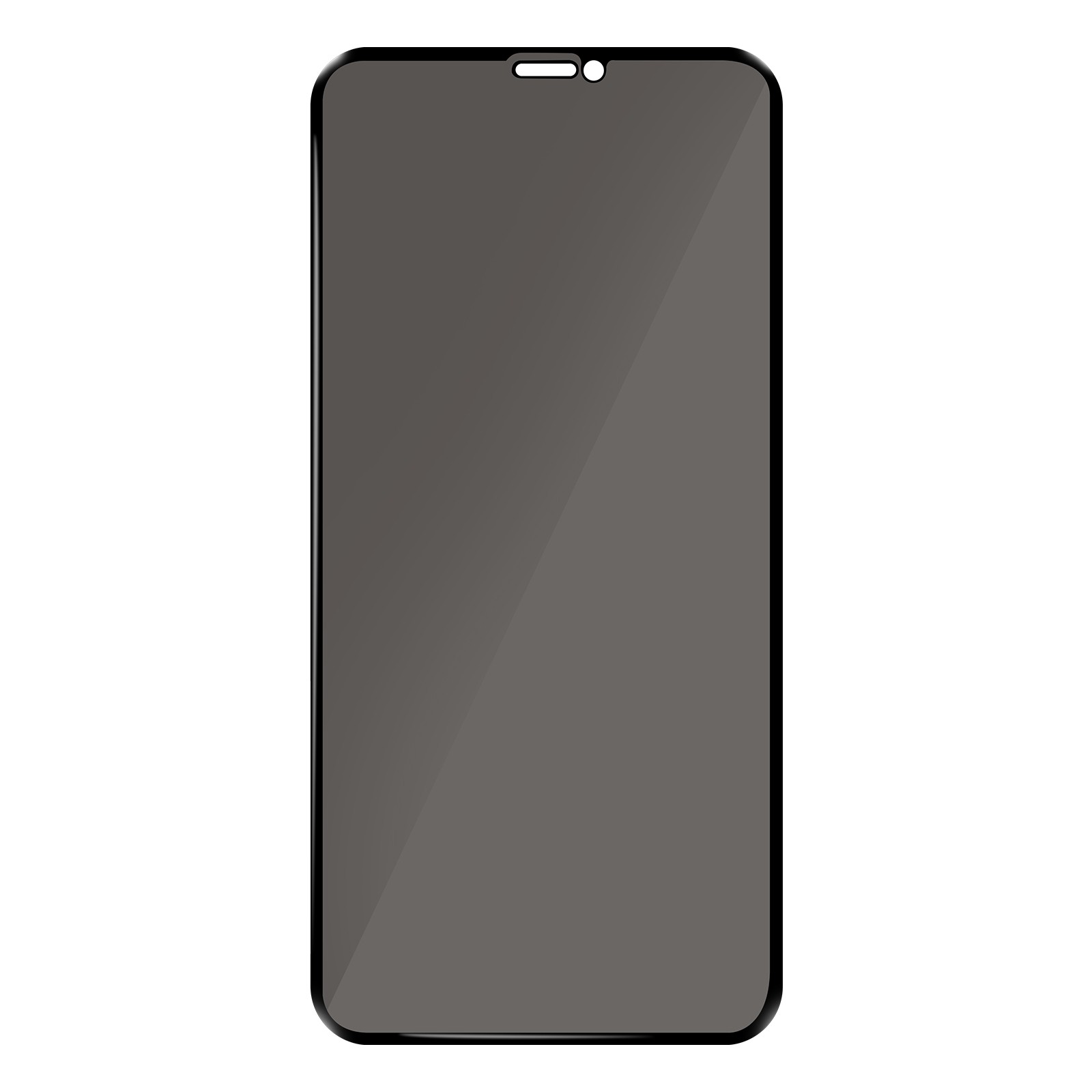 Verre anti-espion 9H anti-trace premium pour iPhone 11 Pro Max