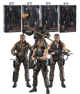 Figura de acción NECA Predator Jungle Extraction Dutch Arnold Schwarzenegger 7"