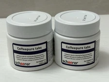 New Schaerer 2-PACK Coffeepure Tabs Cleaning for Espresso Machine 100 Count (SH7