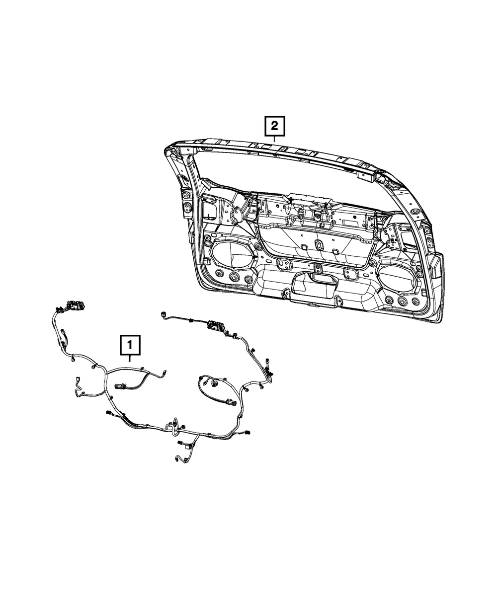 Genuine Mopar Lift-Gate Wiring 68627349AA