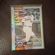 Topps 2023 Series 1 75th Anniversary Parallel Ronny Mauricio Mets #159