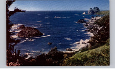 The Rugged Shores Of Northern California, Views Of Pacific Ocean Postcard