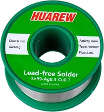 Lead Free Solder Wire with Rosin Core for Electrical Soldering 0.6mm,60g