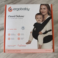 Ergobaby Omni Deluxe Baby Carrier Newborn to Toddler - Breathable Baby Carriers