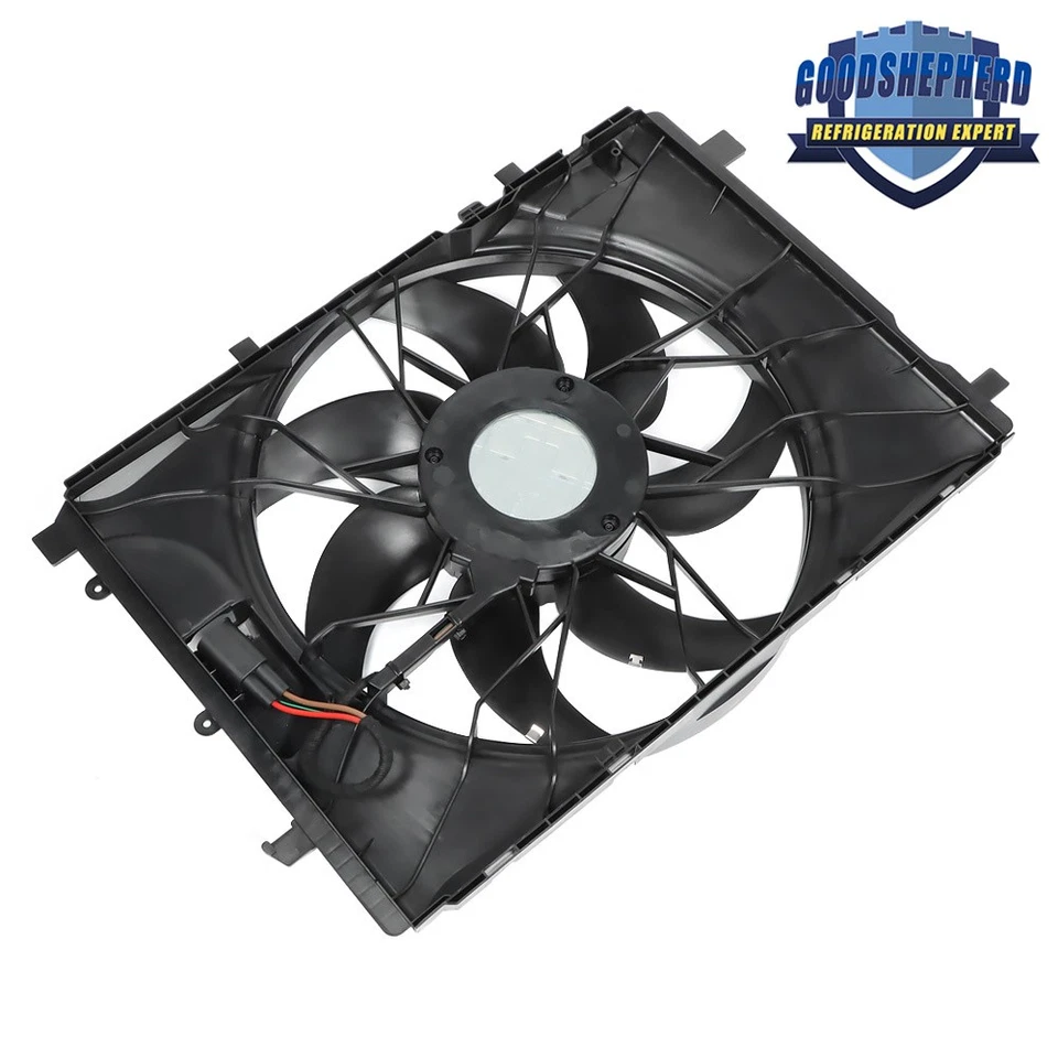 Radiator Cooling Fan For Mercedes-Benz W212 W204 C350 E350 SL400 GLK300 Slk250 - Imagem 3 de 4